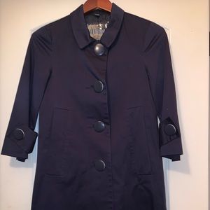 BB Dakota Navy Cotton Trench $88 Worn Once